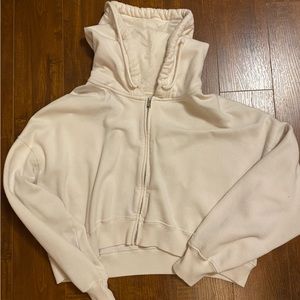 Hollister cropped zipped hoodie